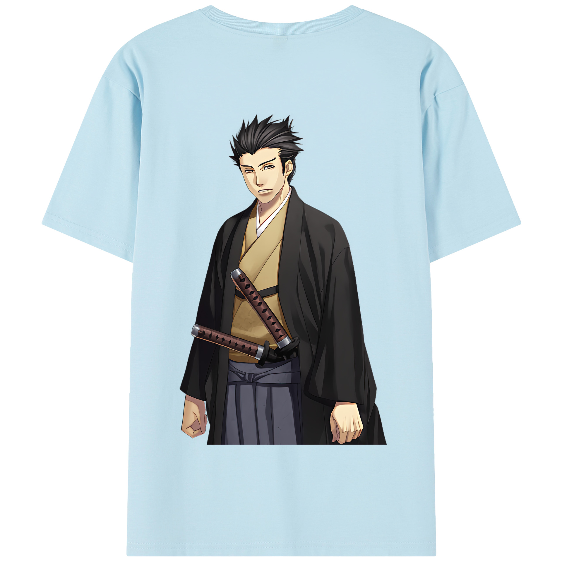 （画像用） ぎんたま 坂田銀時（さかたぎんとき） 神楽 志村新八（しむら しんぱち） GINTAMA Sakata Gintoki Kagura Shimura Shinpachi 綿100％半袖Tシャツ（背面プリント）